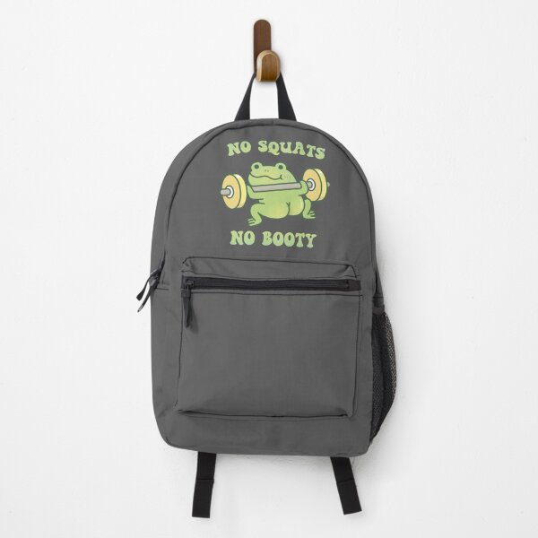 Item preview, Funny Frog Lifting Weights No Squats No Booty designed and sold by rustydoodle.