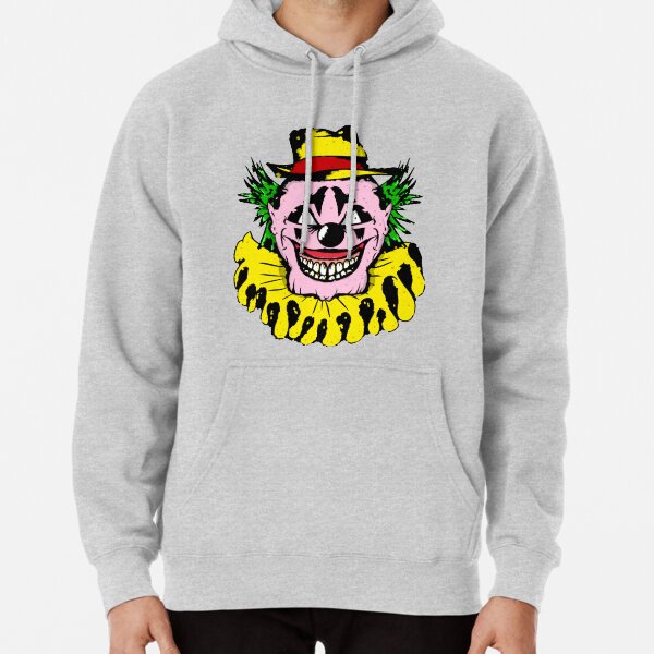 Scary Circus Clown Hoodie Insane Creepy Clown Evil Mad Horror