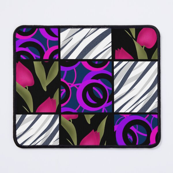 Item preview, Patchwork seamless floral pattern texture background with tulips designed and sold by fuzzyfox.