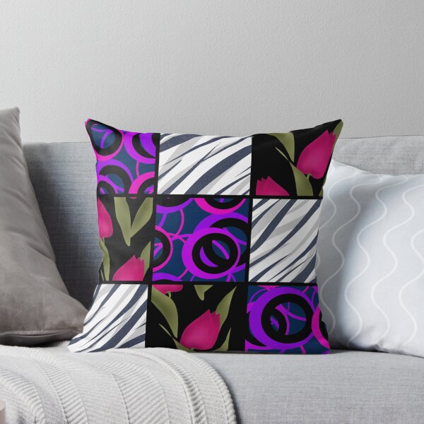 Item preview, Patchwork seamless floral pattern texture background with tulips designed and sold by fuzzyfox.