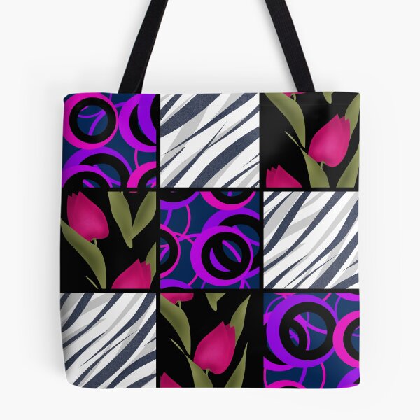 Item preview, Patchwork seamless floral pattern texture background with tulips designed and sold by fuzzyfox.