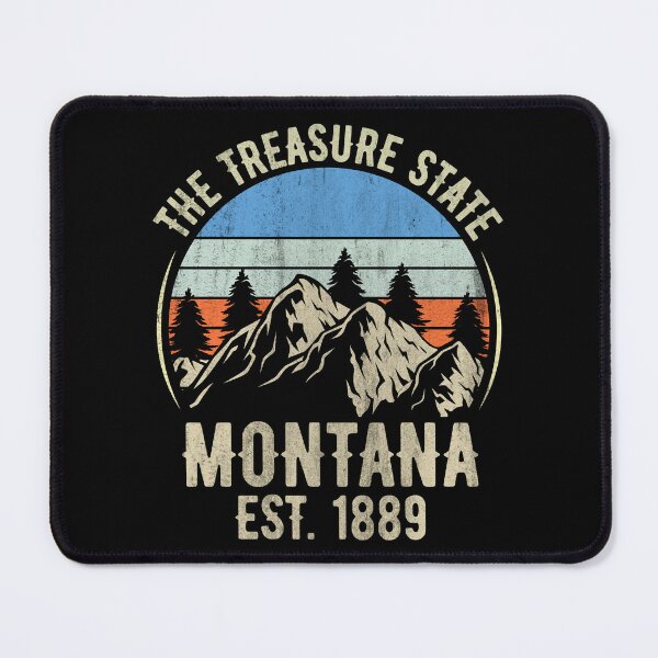 Item preview, Montana The Treasure State Est:-1889 Mountains Vintage Sunset T-Shirt designed and sold by KGN CREATIVITY.
