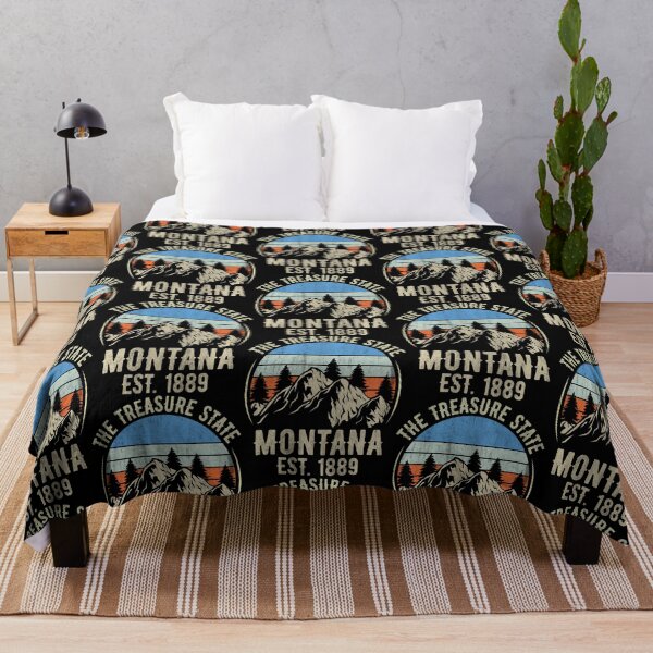 Item preview, Montana The Treasure State Est:-1889 Mountains Vintage Sunset T-Shirt designed and sold by KGN CREATIVITY.
