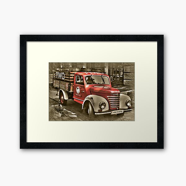 Item preview, old red truck , krakow designed and sold by gruntpig.