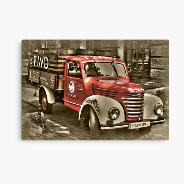 Item preview, old red truck , krakow designed and sold by gruntpig.