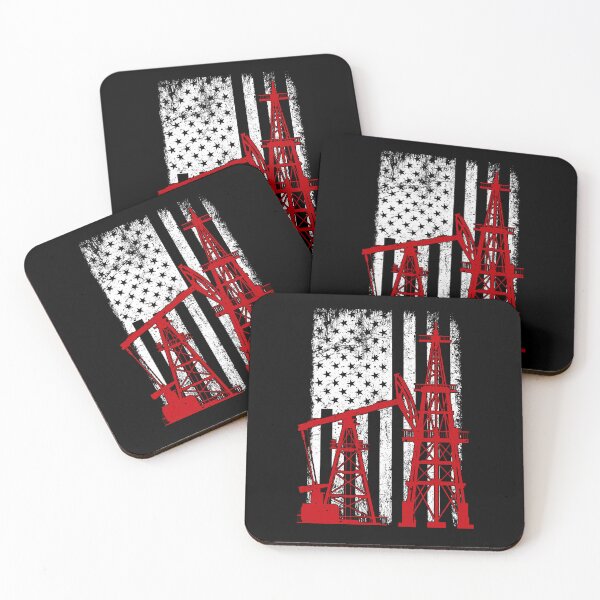 Item preview, American Flag Oil Rig Oilfield Worker Man 4th of July designed and sold by rifatart.