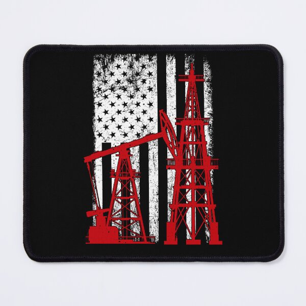 Item preview, American Flag Oil Rig Oilfield Worker Man 4th of July designed and sold by rifatart.