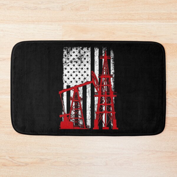 Item preview, American Flag Oil Rig Oilfield Worker Man 4th of July designed and sold by rifatart.