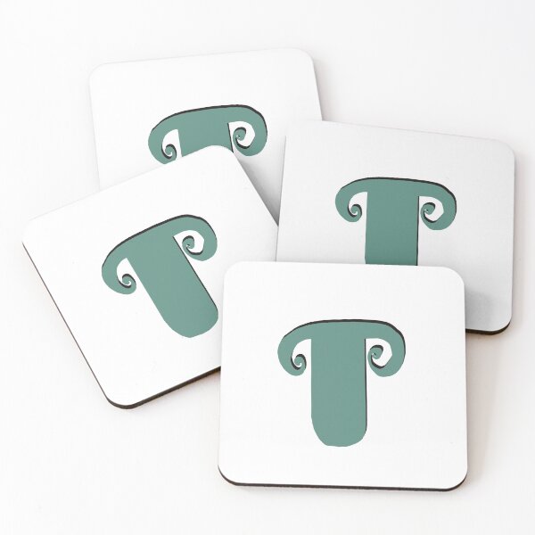 Item preview, Letter T green initial monogram alphabet T capital T designed and sold by Antique-Gifts.