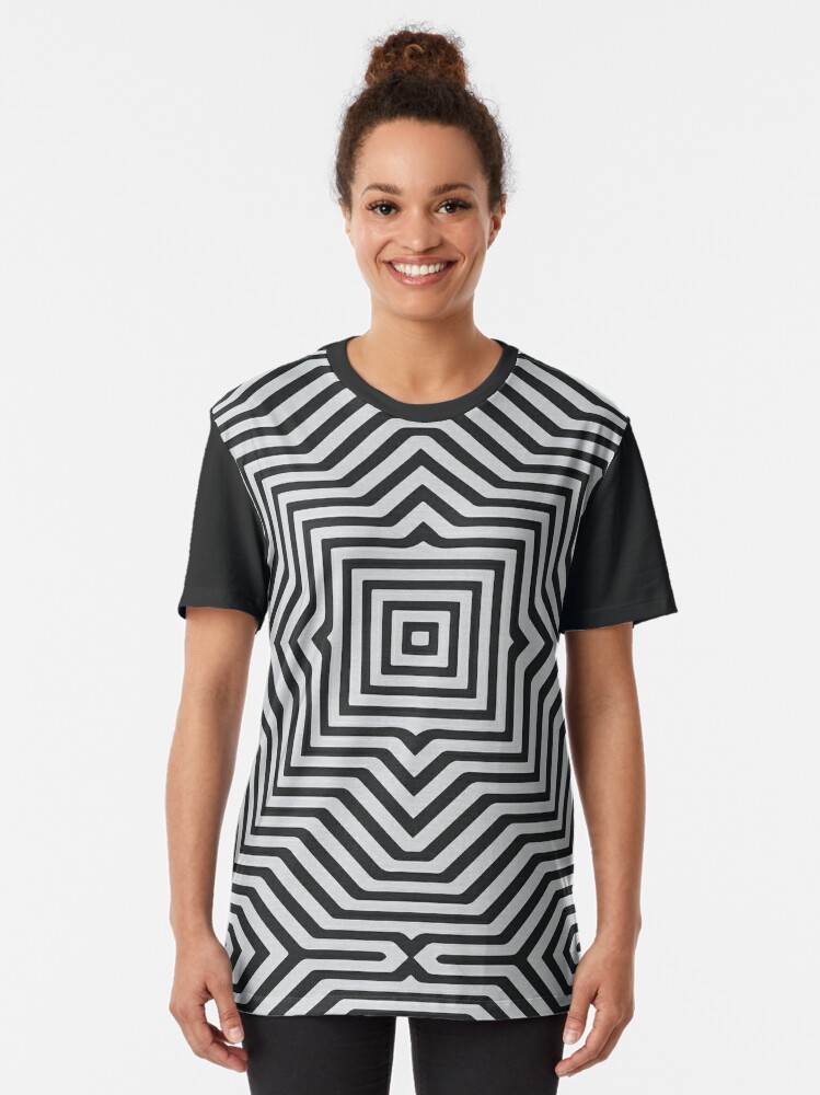 optical illusion button up shirt