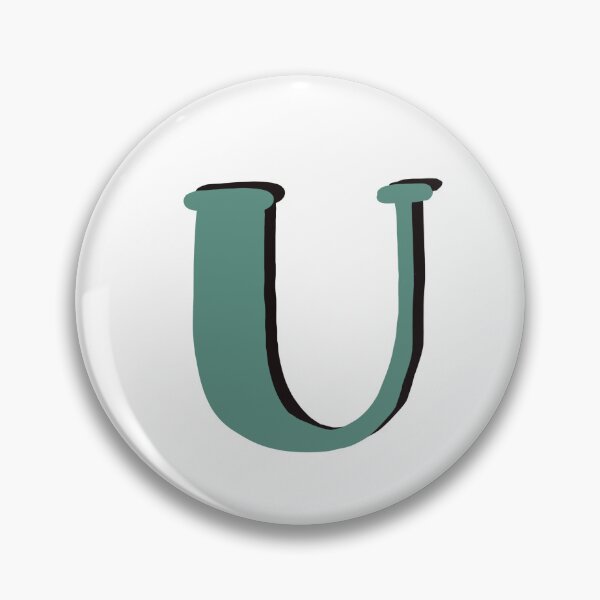 Item preview, Letter U green initial monogram alphabet U capital U designed and sold by Antique-Gifts.