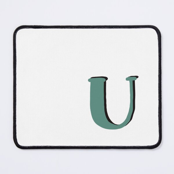 Item preview, Letter U green initial monogram alphabet U capital U designed and sold by Antique-Gifts.