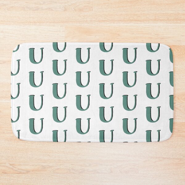 Item preview, Letter U green initial monogram alphabet U capital U designed and sold by Antique-Gifts.