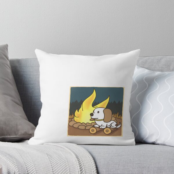Item preview, A Dog Next to a Cozy Campfire designed and sold by Junkster-.