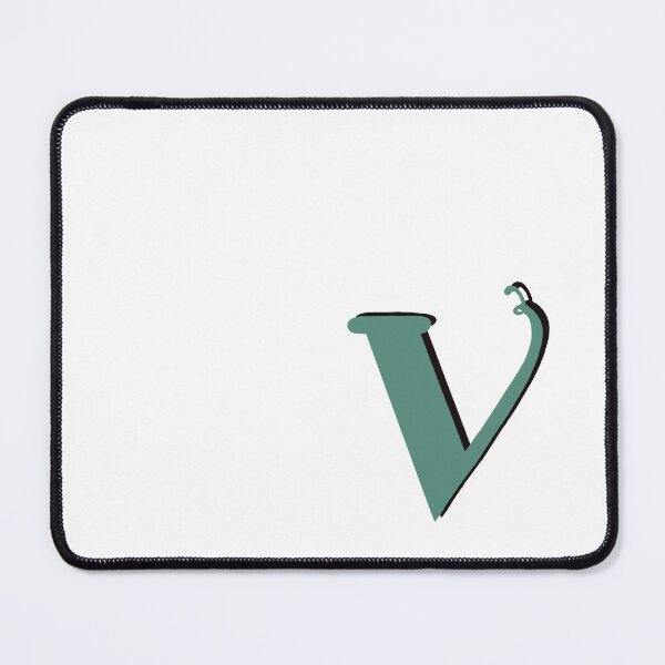 Item preview, Letter V green initial monogram alphabet V capital V designed and sold by Antique-Gifts.
