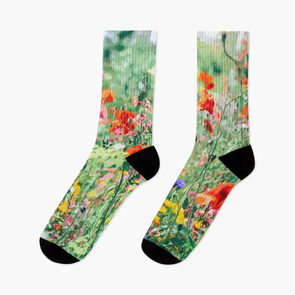 Item preview, Spring wild flower field. Oil painting designed and sold by Vivid Studio.