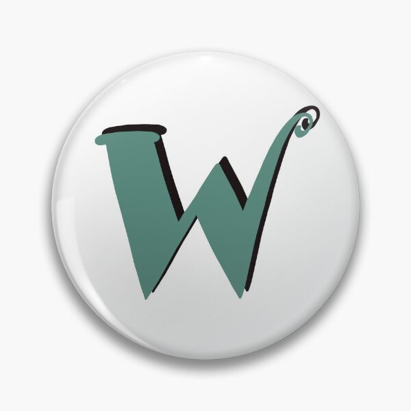 Item preview, Letter W green initial monogram alphabet W capital W designed and sold by Antique-Gifts.
