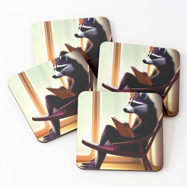 Item preview, Raccoon reading a book 2 designed and sold by zorropriest.