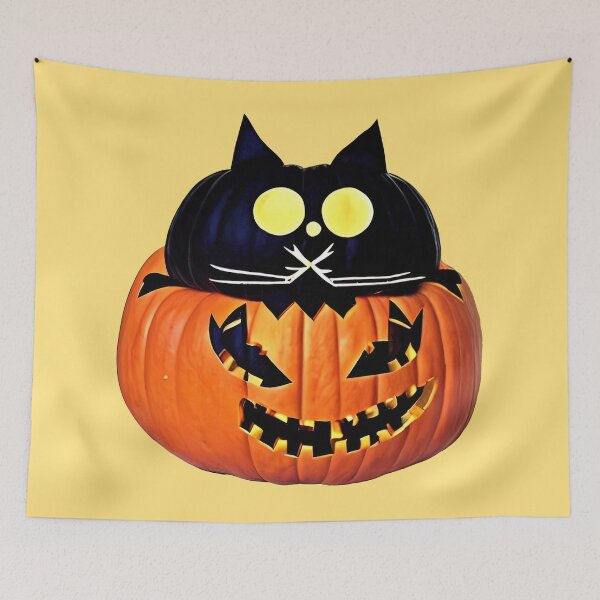 Item preview, Black Cat Pumpkins & Halloween designed and sold by sermskr.