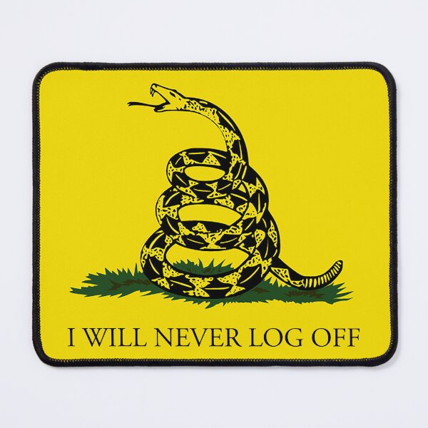 Item preview, i will never log off - dril gadsden flag designed and sold by strtwr-.