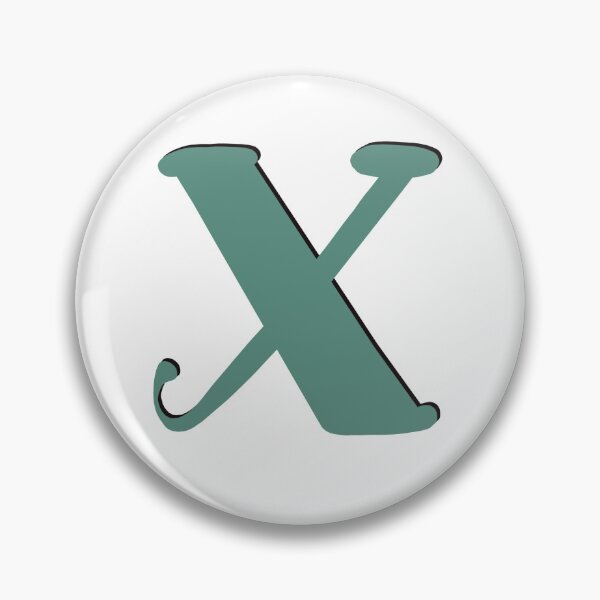 Item preview, Letter X green initial monogram alphabet X capital X designed and sold by Antique-Gifts.