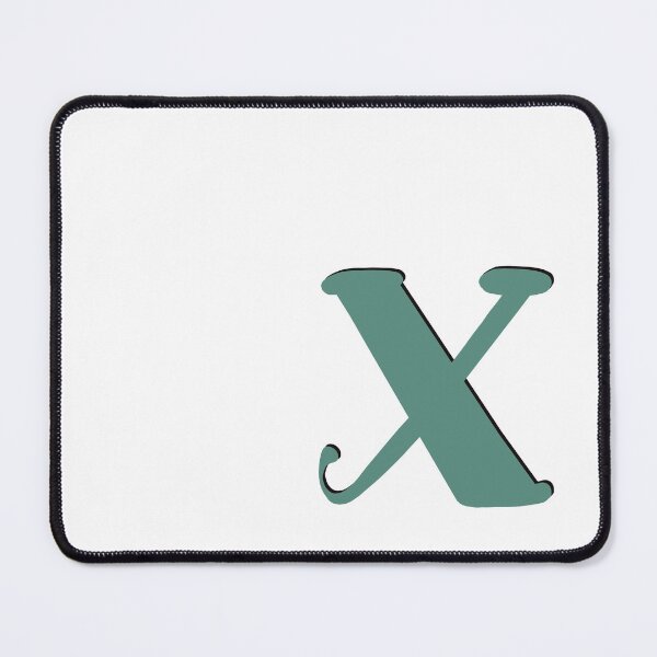 Item preview, Letter X green initial monogram alphabet X capital X designed and sold by Antique-Gifts.