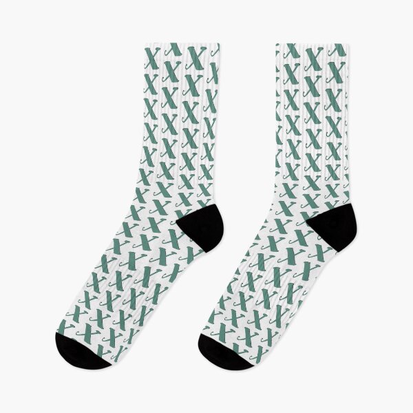 Item preview, Letter X green initial monogram alphabet X capital X designed and sold by Antique-Gifts.