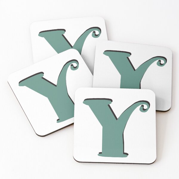 Item preview, Letter Y green initial monogram alphabet Y capital Y designed and sold by Antique-Gifts.
