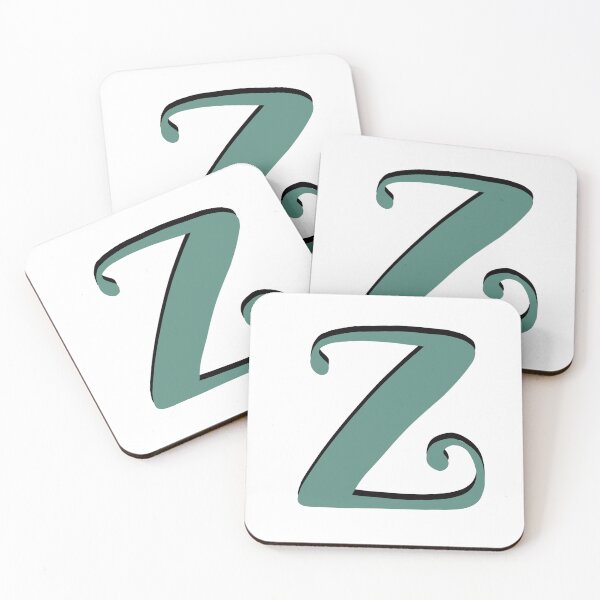 Item preview, Letter Z green initial monogram z alphabet Z designed and sold by Antique-Gifts.