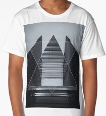 The Hotel (experimental futuristic architecture photo art in modern black & white) Long T-Shirt