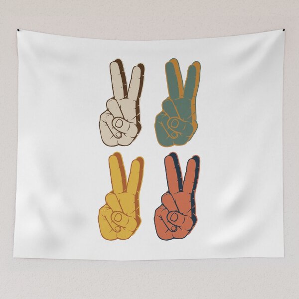Artikelvorschau, Retro Peace Vintage 60er 70er Hippie Geschenk entworfen und verkauft von Toranai.