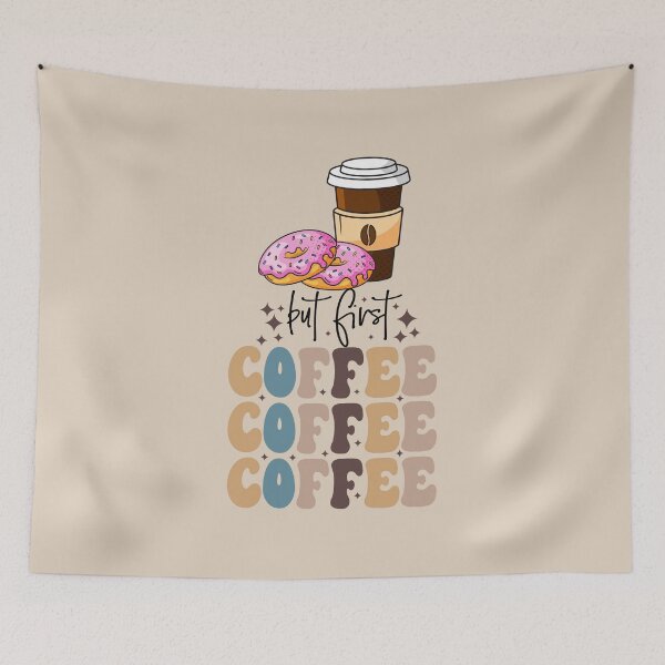 Item preview, But First Coffee designed and sold by RockBeeDesigns.