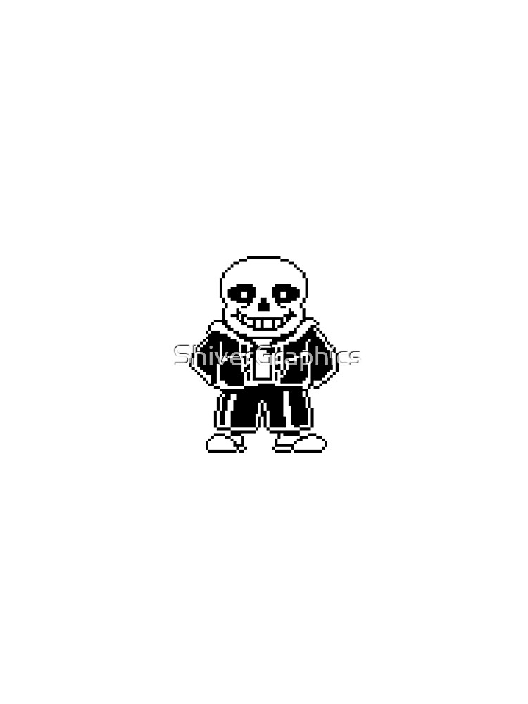 Undertale Men T-shirt Sans Pixel Art Black - Idolstore