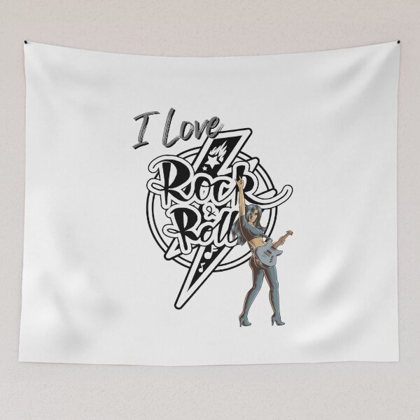 Item preview, I Love Rock & Roll - White, Light designed and sold by Mean-Musician.