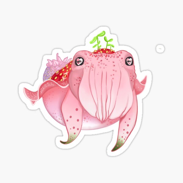 Item preview, strawberry cuttlefish with sprouts designed and sold by dc01art.