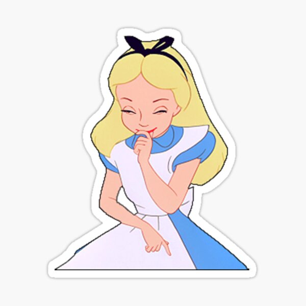 Alice Giggling Sticker