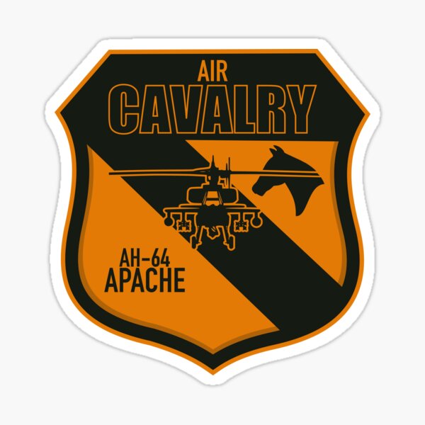 Vista previa del artículo con la obra «Caballería Aérea AH-64 Apache», diseñado y vendido por StrongVlad.