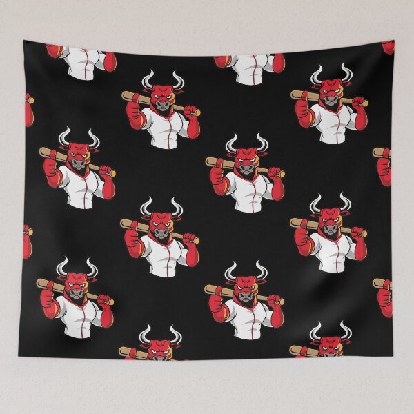 Item preview, Cool Baseball Angry Bull Design designed and sold by zoripet Store.