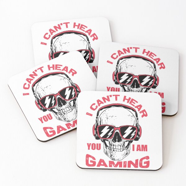 Item preview,  gaming skull I can't hear you I am gaming  hoodie  designed and sold by Artezia.