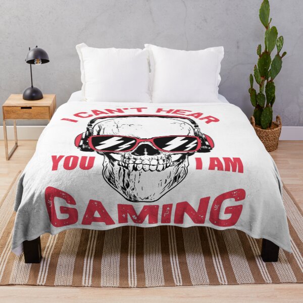 Item preview, gaming skull I can't hear you I am gaming hoodie designed and sold by Artezia.