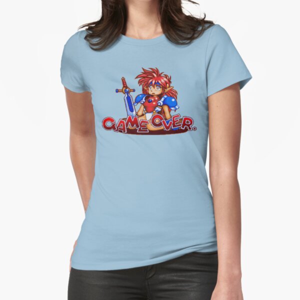 Popful Mail (Sega CD) Game Over Shirt Fitted T-Shirt