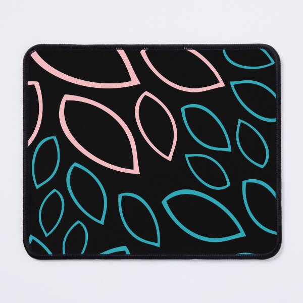Item preview, Abstract seamless repeat floral texture pattern design in black teal | turquoise and pink designed and sold by DesignsByMadiha.