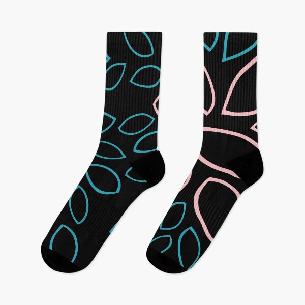 Item preview, Abstract seamless repeat floral texture pattern design in black teal | turquoise and pink designed and sold by DesignsByMadiha.