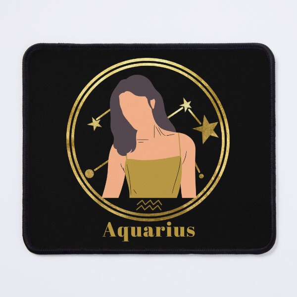 Item preview, Aquarius Woman Circle Design, Gold Version designed and sold by mbuz90.