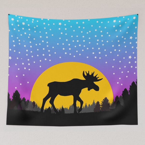 Artikelvorschau, Moose Mond entworfen und verkauft von Luna Doodle Design.
