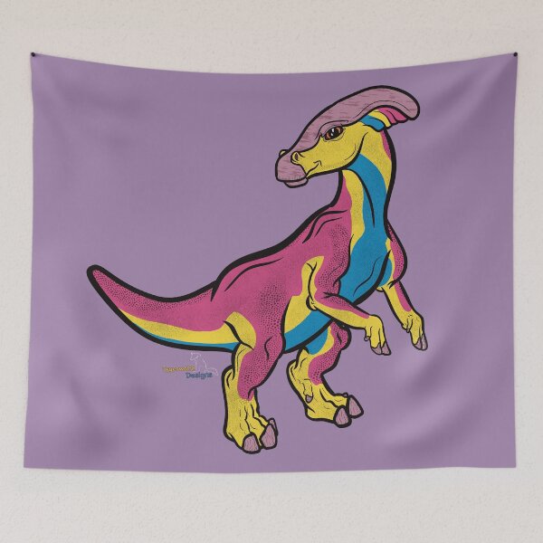 Item preview, .Pansexusaurolophus/Parasaurolophus - Pansexual Pride designed and sold by tygerwolfe.