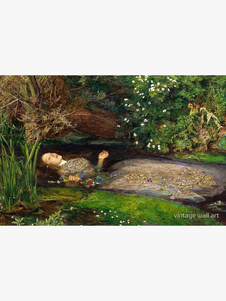 Ophelia Painting by John Everett Millais  by fineearth
