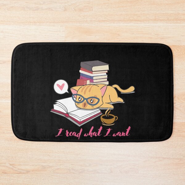 Item preview, Cat I read banned books funny bookworms reading books designed and sold by ColourTrials.