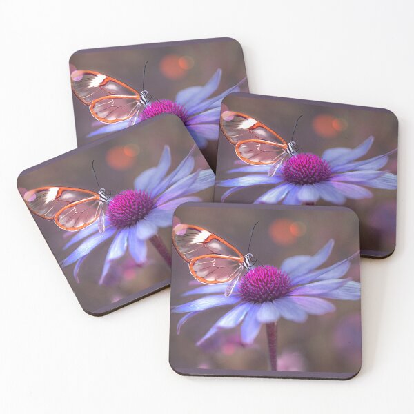 Item preview, Glasswing Butterfly On Echinacea  designed and sold by Alisonchambers2.