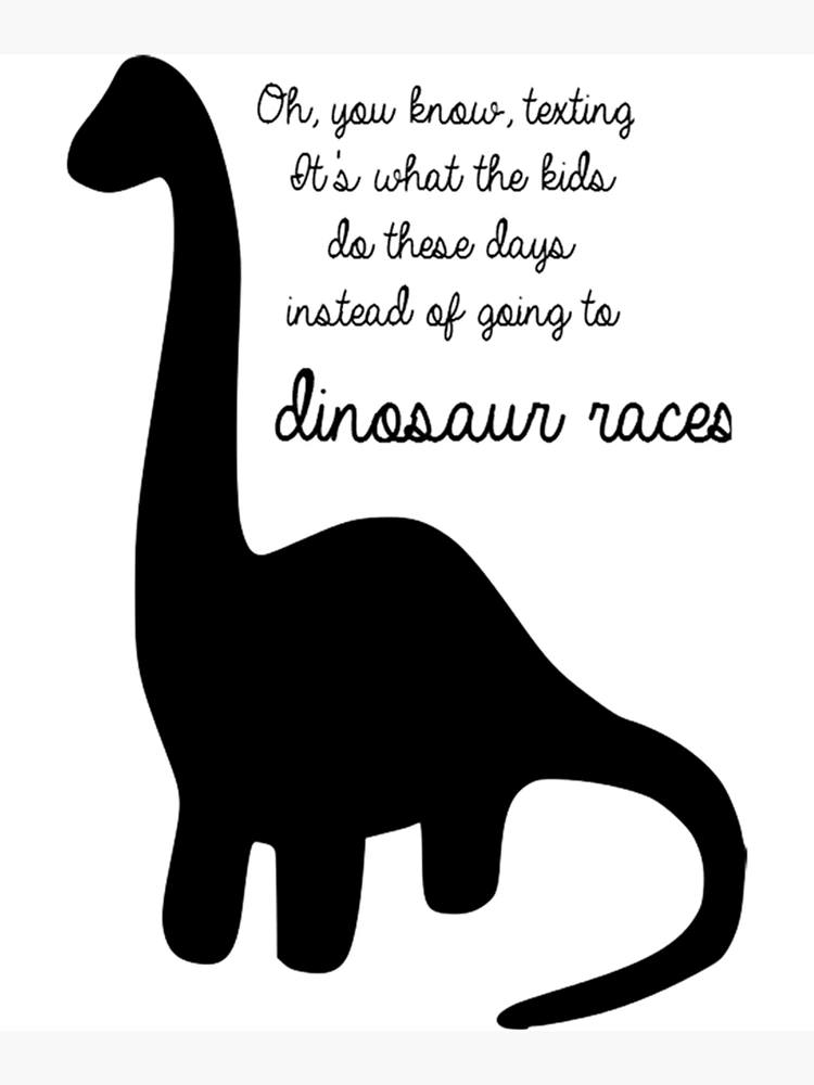 Thumbnail 3 of 3, Poster, Dinosaur Races   designed and sold by KatelynsMartin.